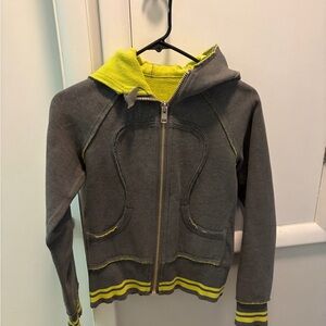 Gray and Yellow Lululemon Hoodie